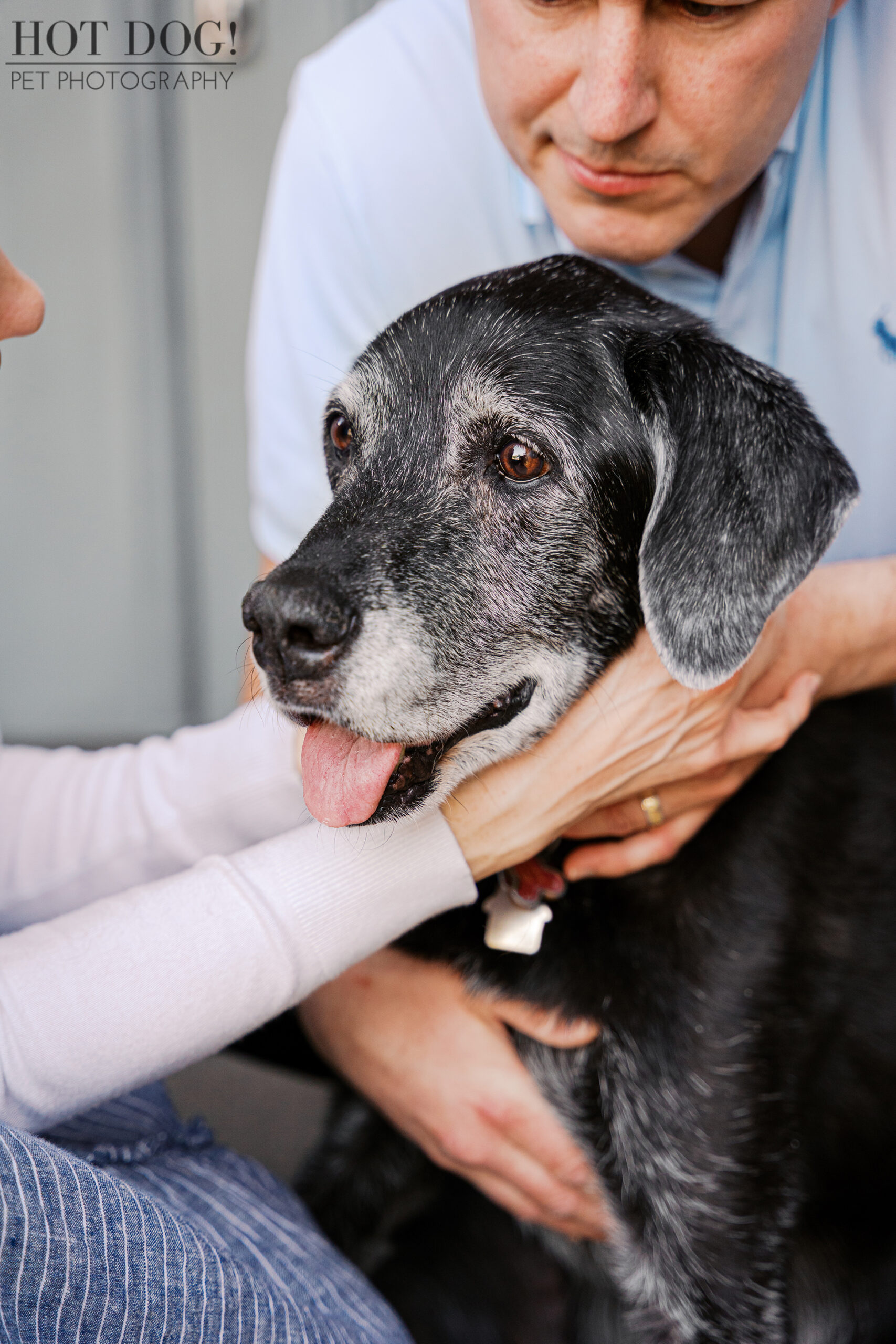 Sadie being gently comforted by Lauren and Peter during a quiet, intimate moment at their Lake Mary home.
